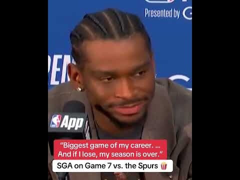 Spurs vs. Thunder Game 7 is going to be cinema 🍿 thumbnail