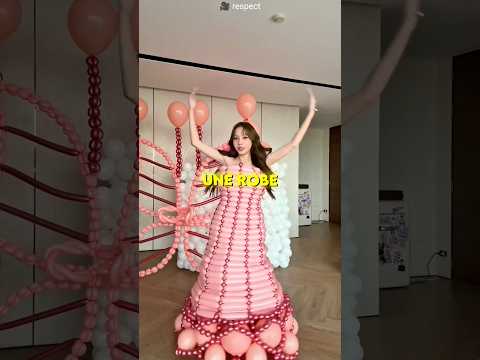 ? Elle crée une robe incroyable avec des ballons thumbnail