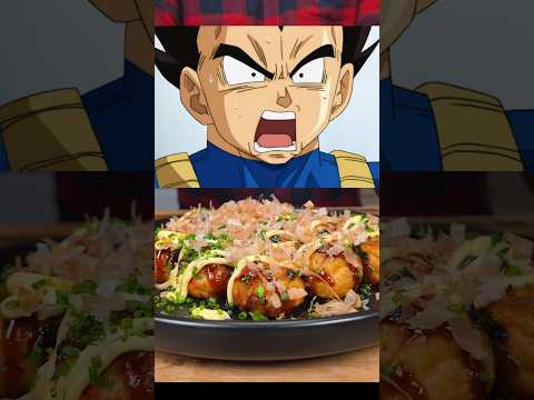 Vegeta's Over-9000 Saiyan Supercharged Snack Spheres!🐙 #shorts #vegeta #takoyaki #dragonball thumbnail