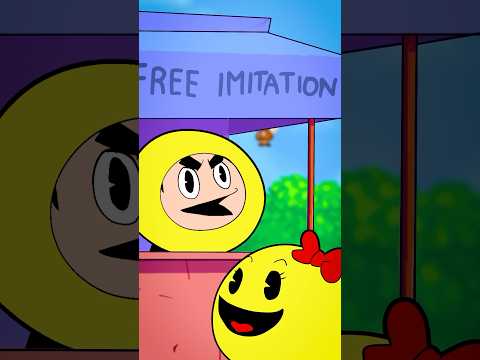 LOKMAN gives FREE imitations to PAC-MAN characters #animation #pacman #shorts thumbnail