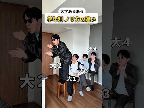【大学あるある】学年別 ノリ方の違い thumbnail