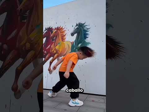 Este Niño Hizo Una Pintura Con Su Pelo 🤯🎨 thumbnail