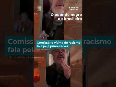 Comissário vítima de racismo fala pela primeira vez | #DomingoEspetacular #shorts thumbnail