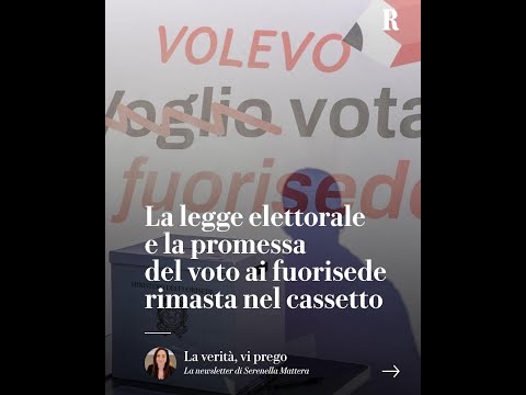 Voto ai fuorisede, la promessa nel cassetto del governo thumbnail