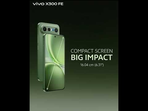 The new vivo X300FE offers a compact display that puts comfort first. Launching on 6th May | 2 PM thumbnail