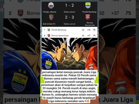 SIAPAKAH YANG AKAN MENJADI JUARA? PERSIB ATAU BORNEO FC? #persib #borneofc #liga1 thumbnail