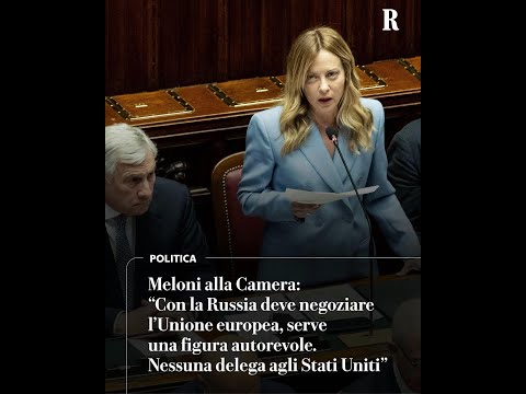 Meloni alla Camera: "Con la Russia deve negozia l'Ue" thumbnail