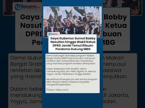 Bobby Nasution Temui Pendemo Pendukung MBG, Kehadirannya Bersama Pimpinan DPRD Jambi Jadi Sorotan thumbnail