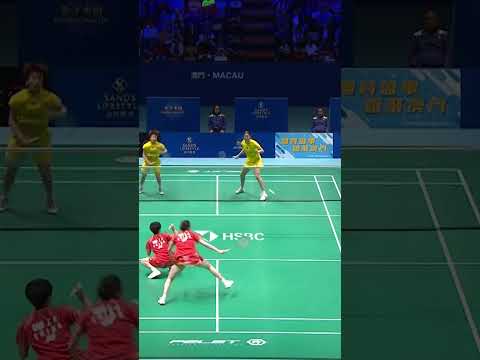 Saw the gap and took it! #shorts #badminton #BWF thumbnail