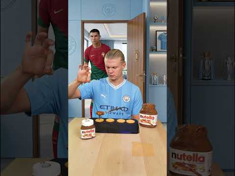 Magical Nutella Magic🪄 with Haaland #football #Ronaldo #Haaland thumbnail