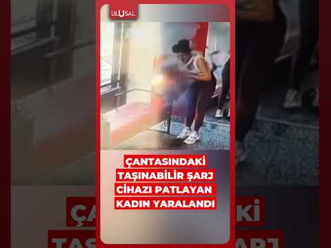 Kazakistan'da çantasındaki taşınabilir şarj cihazı patlayan kadın yaralandı #shorts #keşfet thumbnail