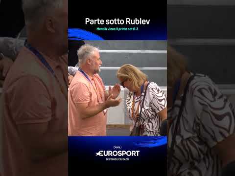 #Rublev parte sotto contro Mensik 😲 thumbnail