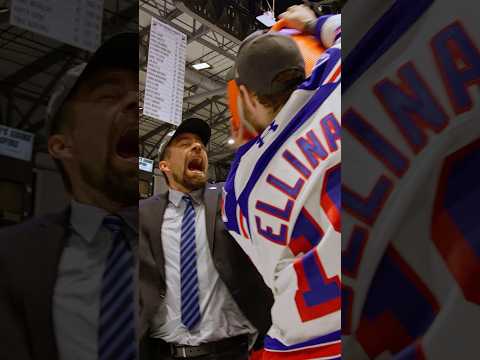 Winning moment for #kitchenerrangers HC Jussi Ahokas after sweeping the 2026 #ohlchampionship series thumbnail