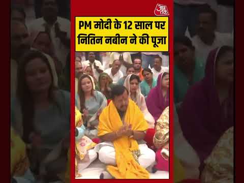 PM Modi 12 Years | पीएम मोदी के 12 साल पर Nitin Nabin ने की पूजा #pmmodi #viralvideo thumbnail