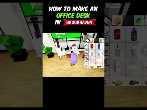 How to make an OFFICE DESK in brookhaven thumbnail