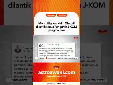 Mohd Hisyamuddin Ghazali dilantik Ketua Pengarah J-KOM yang baharu thumbnail