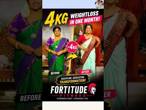 One month la 4kg weightloss senjiten 😍 eppudi nu solliten kelunga #minivlog #weightloss #shorts thumbnail