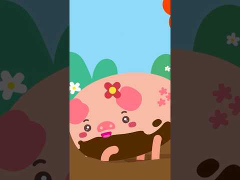 Counting Song for Kids | 5 Muddy Piggies Countdown 🐷 Preschool Learning #shorts thumbnail