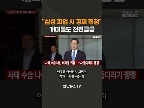 "삼성 파업 시 경제 휘청" 개미들도 전전긍긍 / 연합뉴스TV(YonhapnewsTV) thumbnail