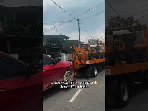 Dugaan betul, kereta baru je keluar dari kedai dah eksiden.🥲😞 thumbnail