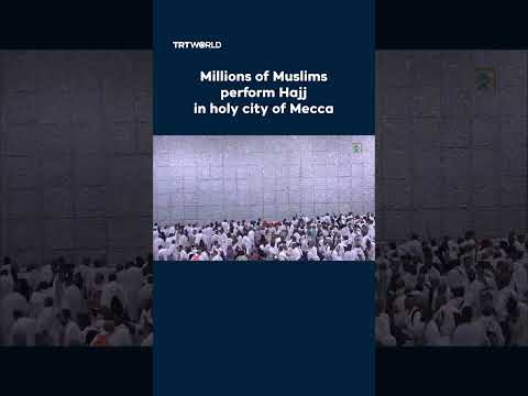 Millions of Muslims perform Hajj in holy city of Mecca thumbnail