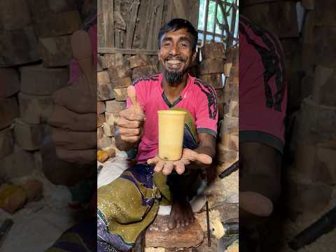 Amazing! Waste Bamboo Turned Into an Eco-Friendly Water Glass #shorts thumbnail