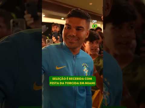 SELEÇÃO É RECEBIDA COM FESTA DA TORCIDA EM MIAMI | #shorts | Copa do Mundo 2026 | ge.globo thumbnail