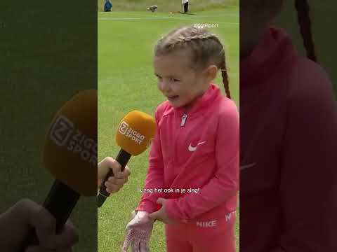 4-jarige Arabella steelt de show op het KLM Open! 🩷 #ZiggoSport #Golf #KLMOpen #EuropeanTour thumbnail