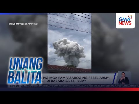 Imbakan ng mga pampasabog ng rebel army, sumabog; 'di bababa sa 55, patay | Unang Hirit thumbnail