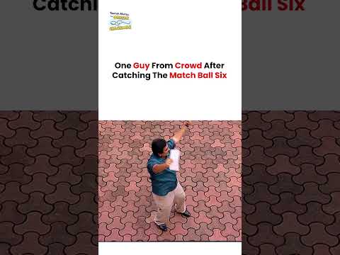 One Guy From Crowd After Catching The Match Ball Six !  #tmkoc #funny #comedy #taarakmehta #jethalal thumbnail