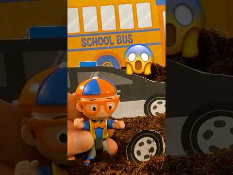 Blippi's Tractor 🚜 is STUCK IN THE MUD?! Which Vehicle can help it ESCAPE🚨?! #shorts thumbnail