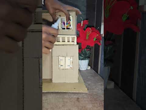 how to making miniature realistic window for mini house #artscraft #craft #craftyhome #miniature thumbnail