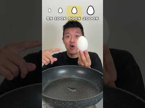 Lv.5 Tiny Egg vs. Lv.2000 MONSTER Egg?😱  #food #egg #eating #cooking #eat thumbnail