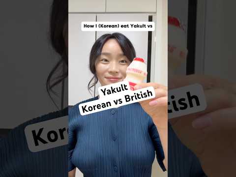 Have you ever tried frozen Yakult?  careful if you are using scissors ✂️ #yakult#couple#korean#uk thumbnail