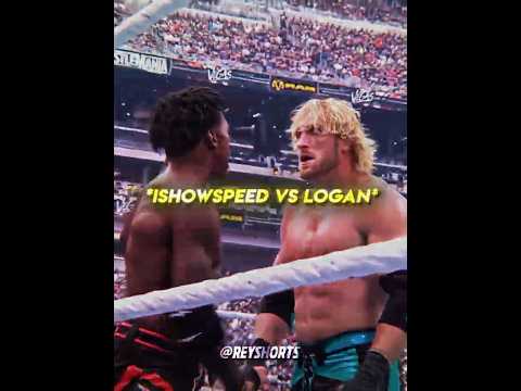 IShowSpeed vs Logan Paul 😳🔥 #wwe thumbnail