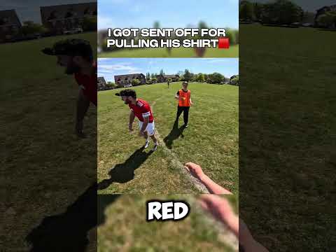 I GOT SENT OFF? #povfootball #football #soccer #goprofootball #redcard #funnyfootball thumbnail
