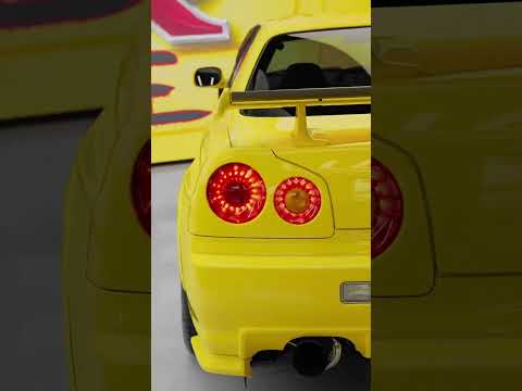 The Nissan Skyline GT-R 34 V-Spec💛 #fyp #nissan #jdm #skyline #carsofyoutube  thumbnail