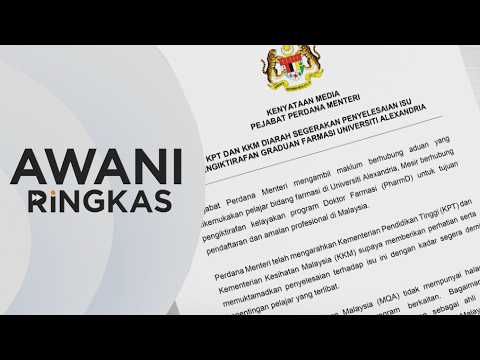AWANI Ringkas: Selesai segera isu kelayakan program Farmasi di Mesir thumbnail