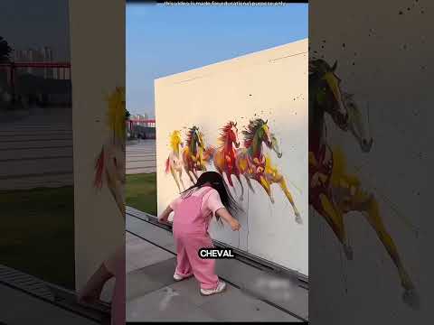 Elle a réalisé un tableau avec des cheveux 😱🎨. thumbnail