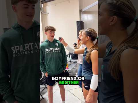 One guy at a volleyball tournament and everyone starts guessing…boyfriend or brother ? #volleyball thumbnail