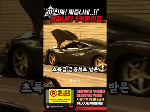 '아 진짜! 짜증나네!!' 성질부리다 5억짜리 페라리와 충돌한 김여사는.. thumbnail