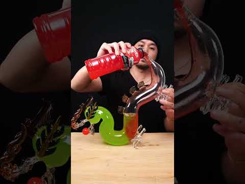 Green + Red Powerade🐉   #asmr #sleep thumbnail