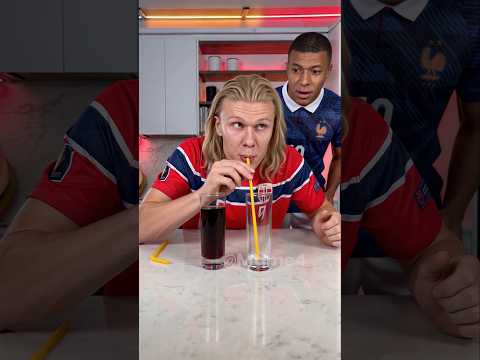 Mbappé is so confused by Haaland right now 😂 #mbappe #haaland #parody thumbnail