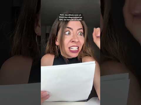 POV : Les élèves avec un TDAH non diagnostiqué au BAC de français ce matin #humour #pourtoi #foryou thumbnail