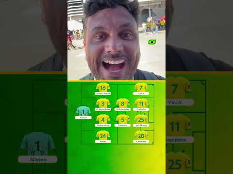 SURPRESAS NA ESCALAÇÃO DO BRASIL! | #shorts thumbnail