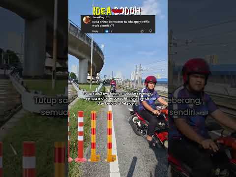 RIDER MAKI KONTRAKTOR TUTUP LALUAN MOTOR "MOTOR DIS0ND0L KERETA" thumbnail