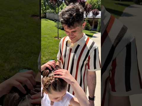 Необычная причёска дочке thumbnail