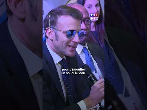 ? Insolite : Les lunettes aviateur d’Emmanuel Macron mises en vente pour 659 € !｜TF1 INFO thumbnail