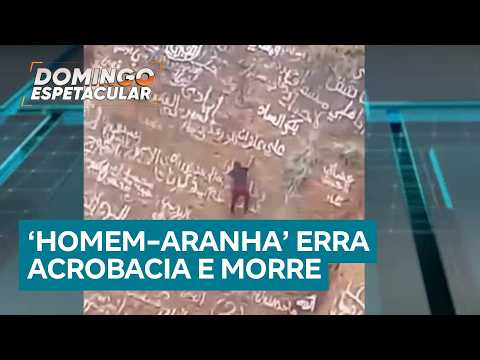 ‘Homem-Aranha do Iêmen’ erra acrobacia e morre em cratera de vulcão thumbnail