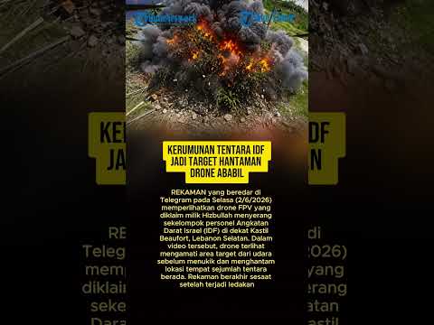 KERUMUNAN TENTARA IDF JADI TARGET HANTAMAN DRONE ABABIL thumbnail